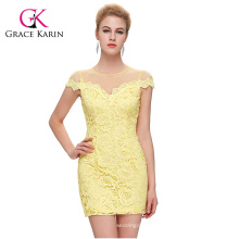 GK Sexy Women's Slim Fit Cap Sleeve Party Lace Mini Dress CL009851-1